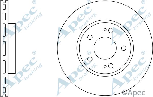 APEC BRAKING Jarrulevy DSK2856